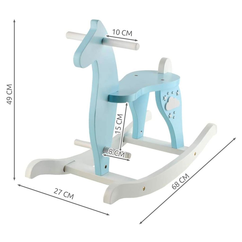 Cavallo A Dondolo In Legno