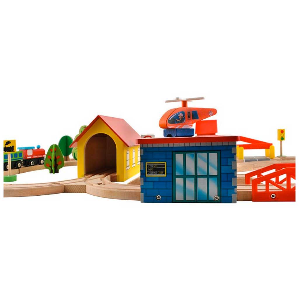 Pista Treno In Legno Per Bambini