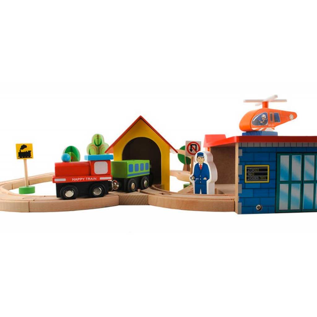 Pista Treno In Legno Per Bambini Dettagli