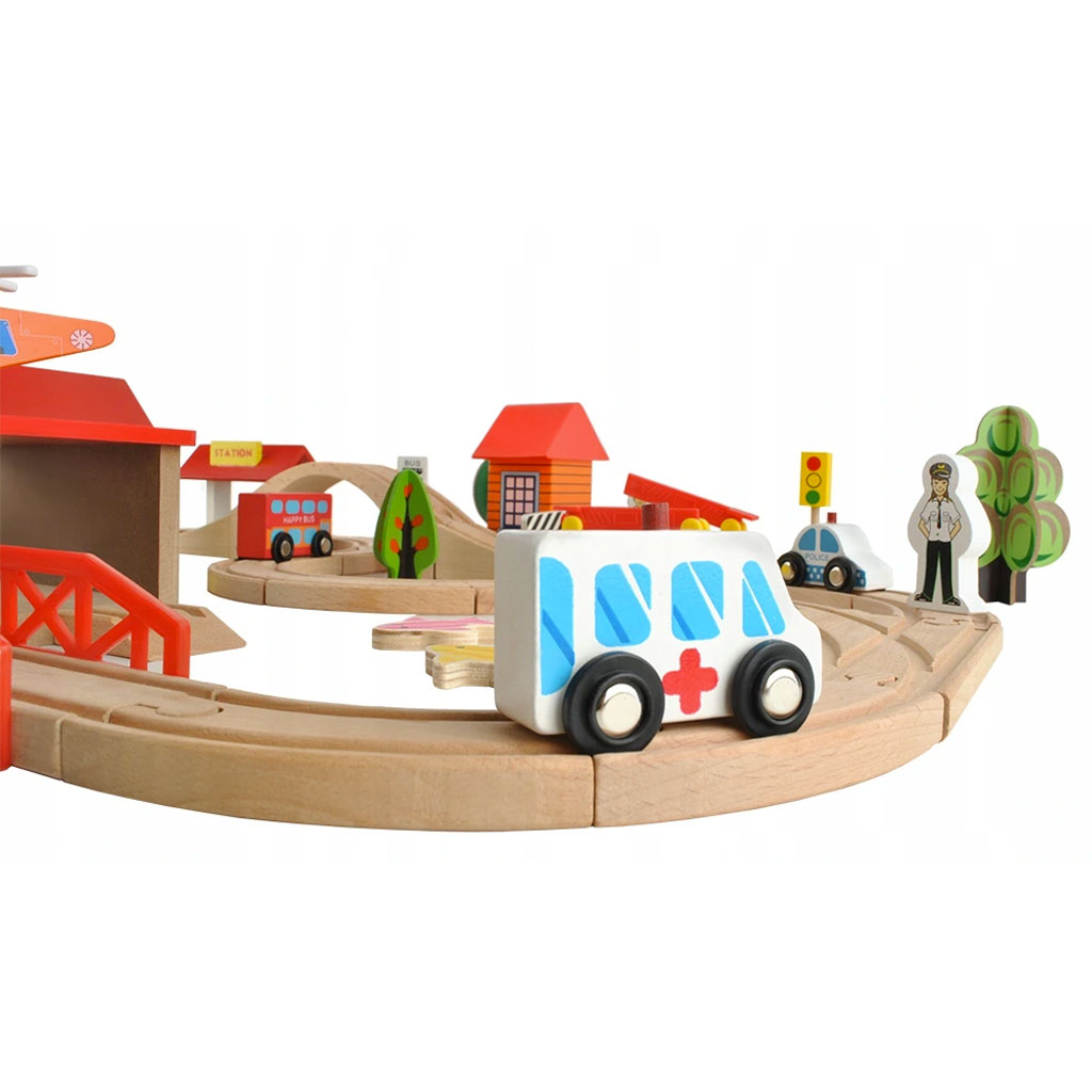 Pista Treno In Legno