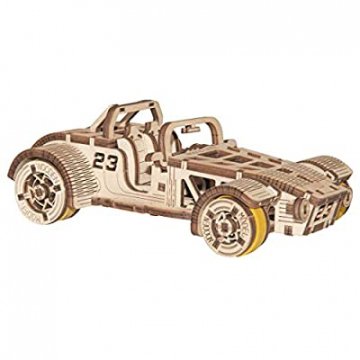 Roadster Puzzle 3d Meccanico In Legno Wooden City