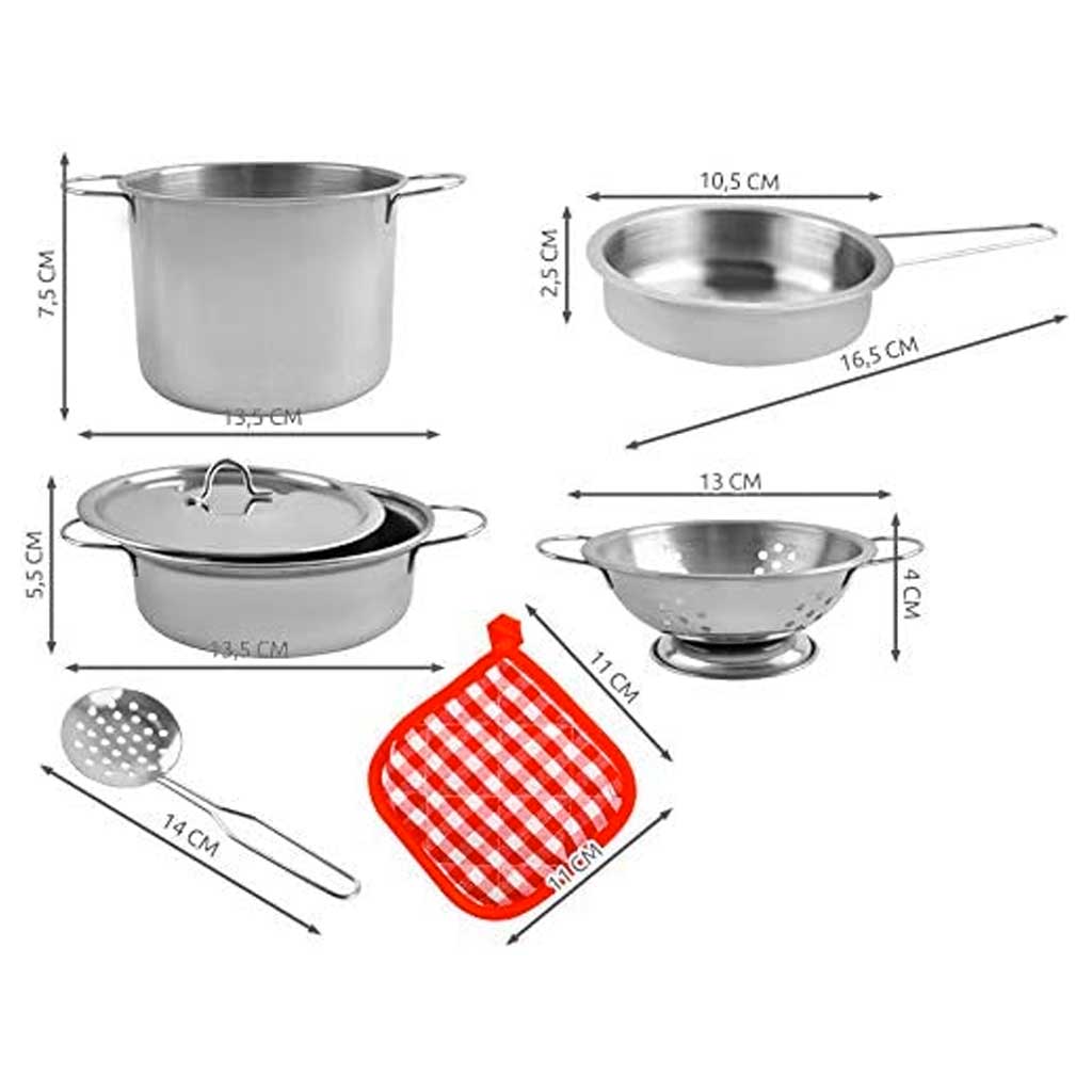 Pentole Giocattolo Misure