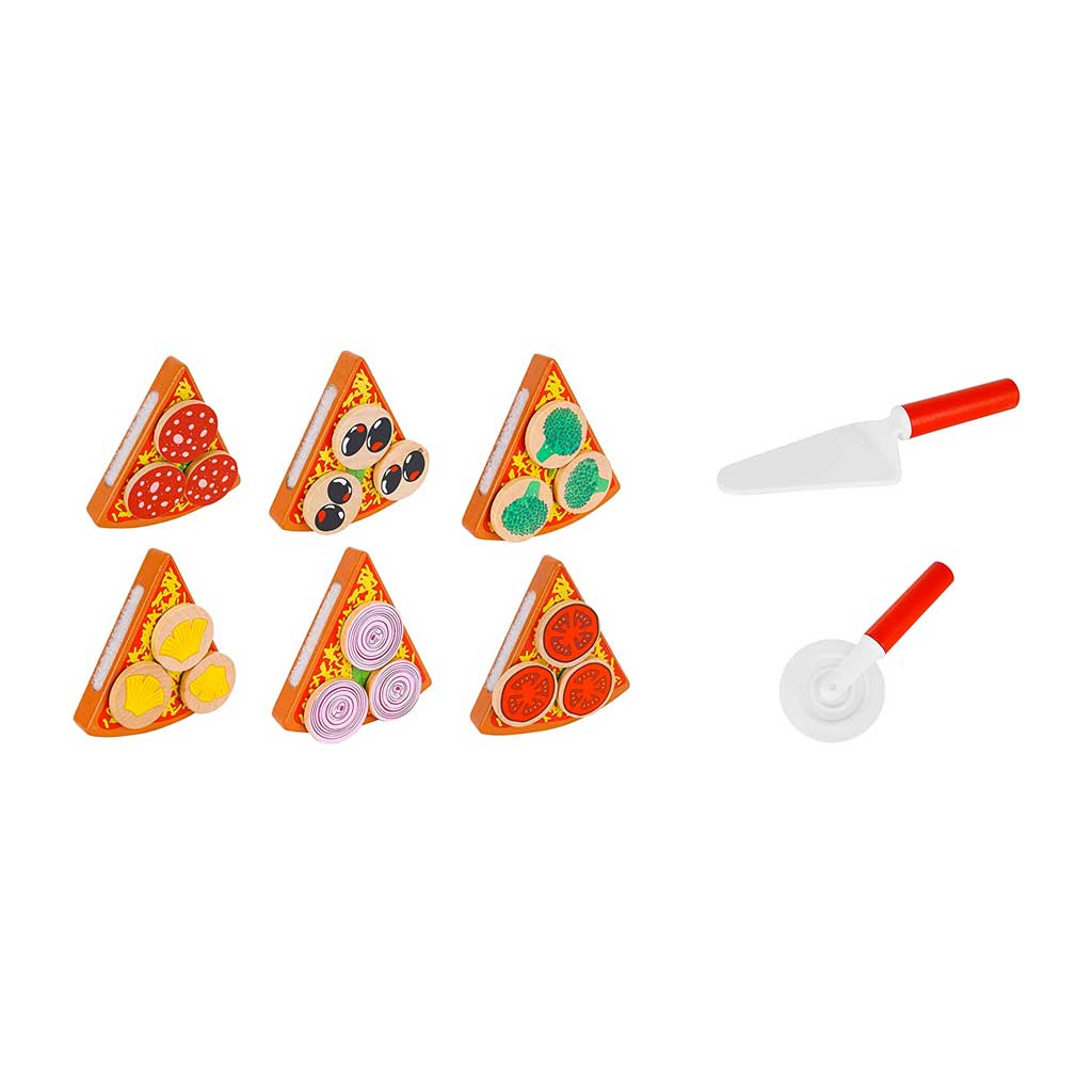 Pizza Giocattolo In Legno Dettagli