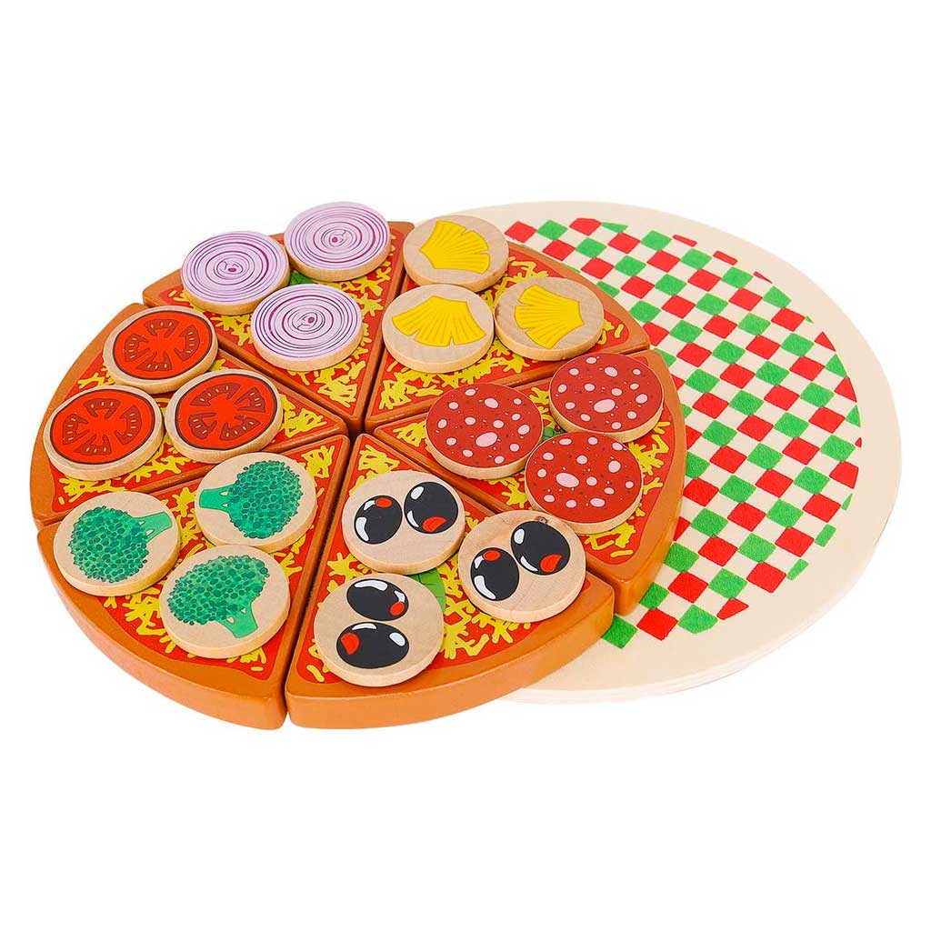 Pizza Giocattolo In Legno Per Bimbi