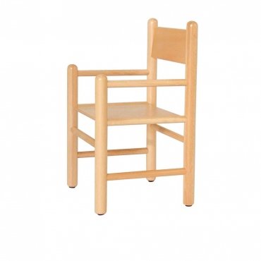 Sedia Con Braccioli Per Bambini 941 Multicolore In Legno Di Faggio