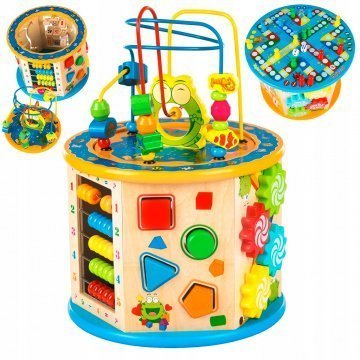 Cubo Gioco Educativo In Legno