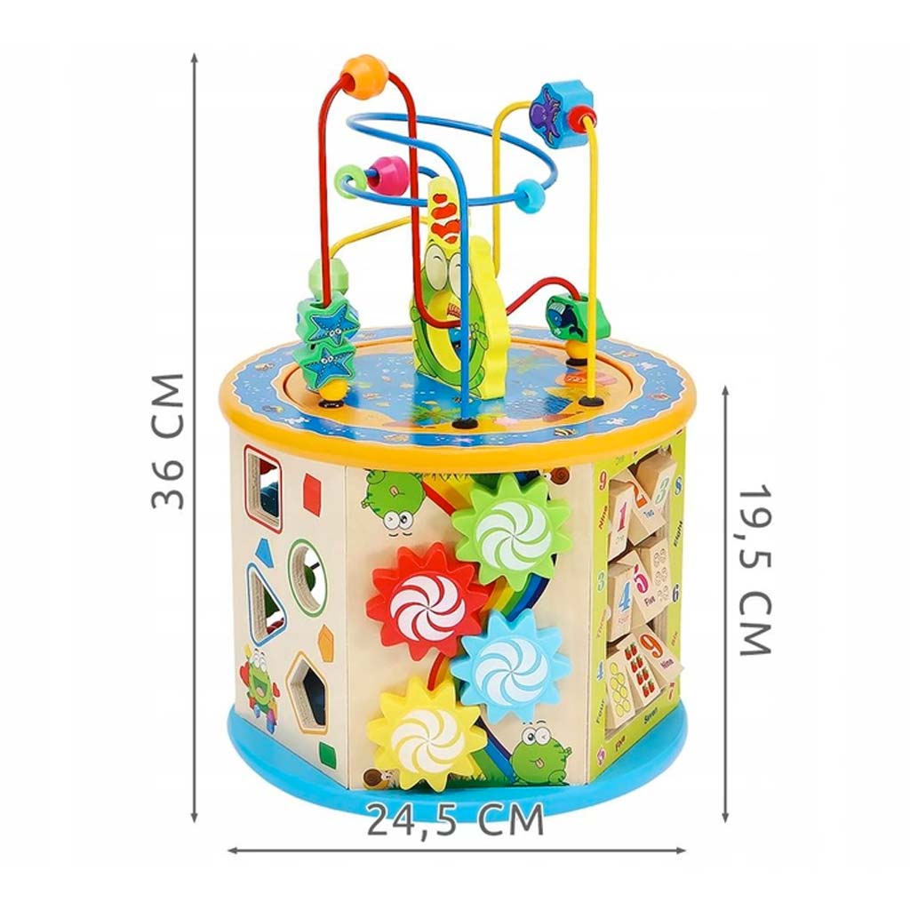 Cubo Gioco Educativo In Legno Dimensioni