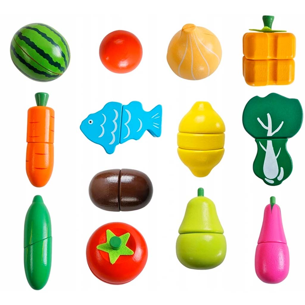 Gioco Frutta Da Tagliare In Legno Per Bambini