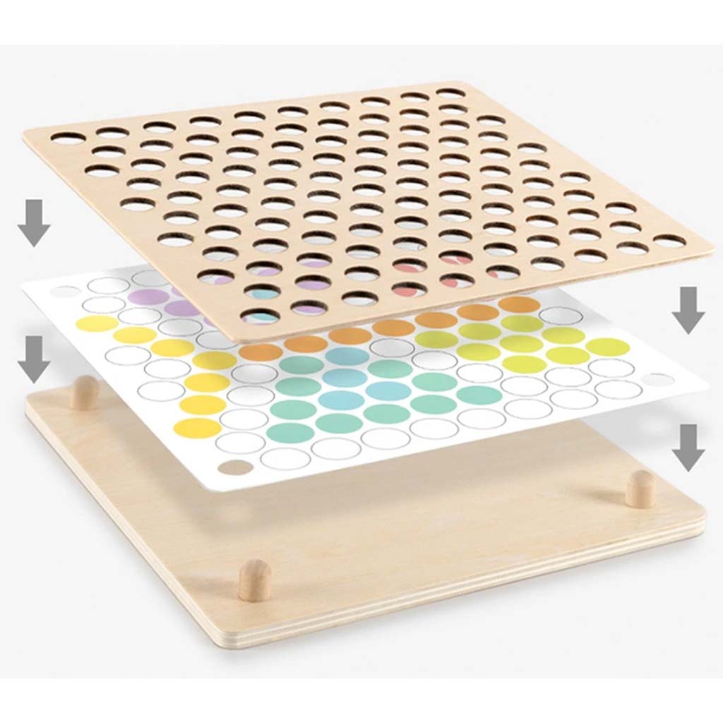 Gioco Palline Colorate Montessori Per Bambini