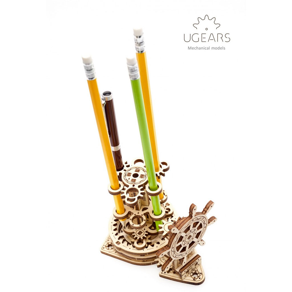 Portapenne Da Scrivania Puzzle In Legno