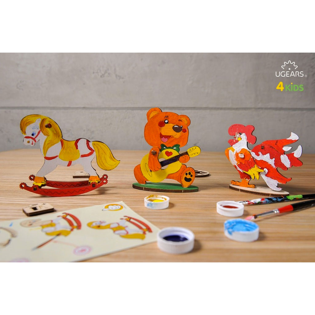 Puzzle In Legno Per Bambini Orsetto Ugears