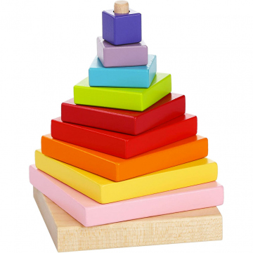 Piramide Di Legno Colorata Per Bambini