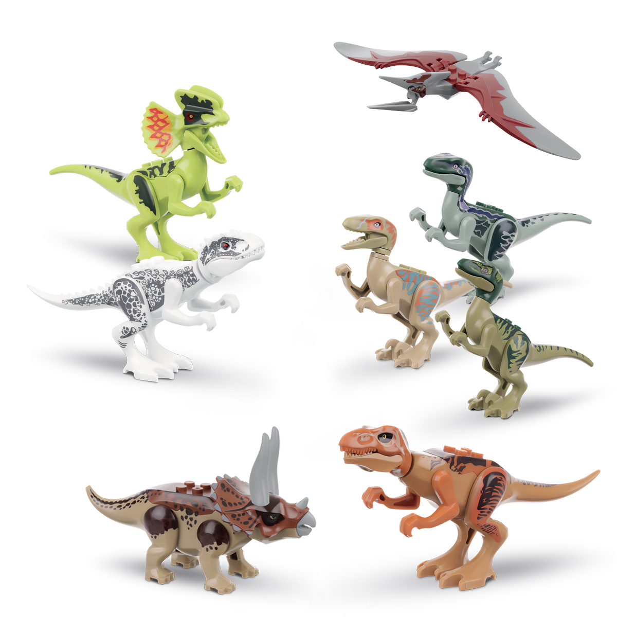 Dinosauri Lego compatibili Jurassic World, per bimbi da 3 a 7 anni