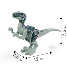 Dinosauro Giocattolo Velociraptor Blue Lego Compatibile Mattoncini