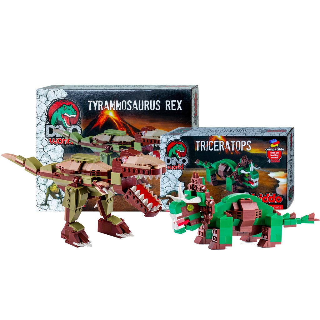 T Rex Contro Triceratopo Set Lego Compatibili.jpg