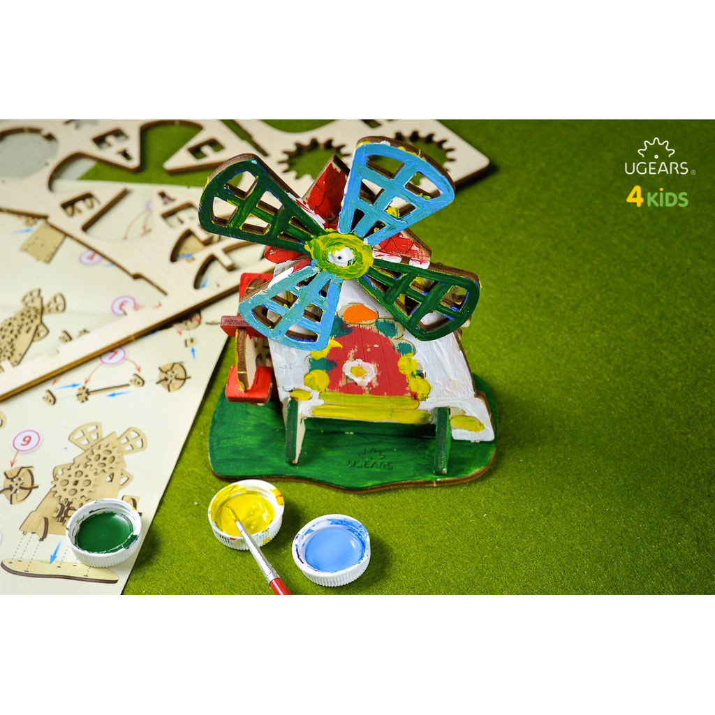 Mulino Da Colorare Puzzle 3d