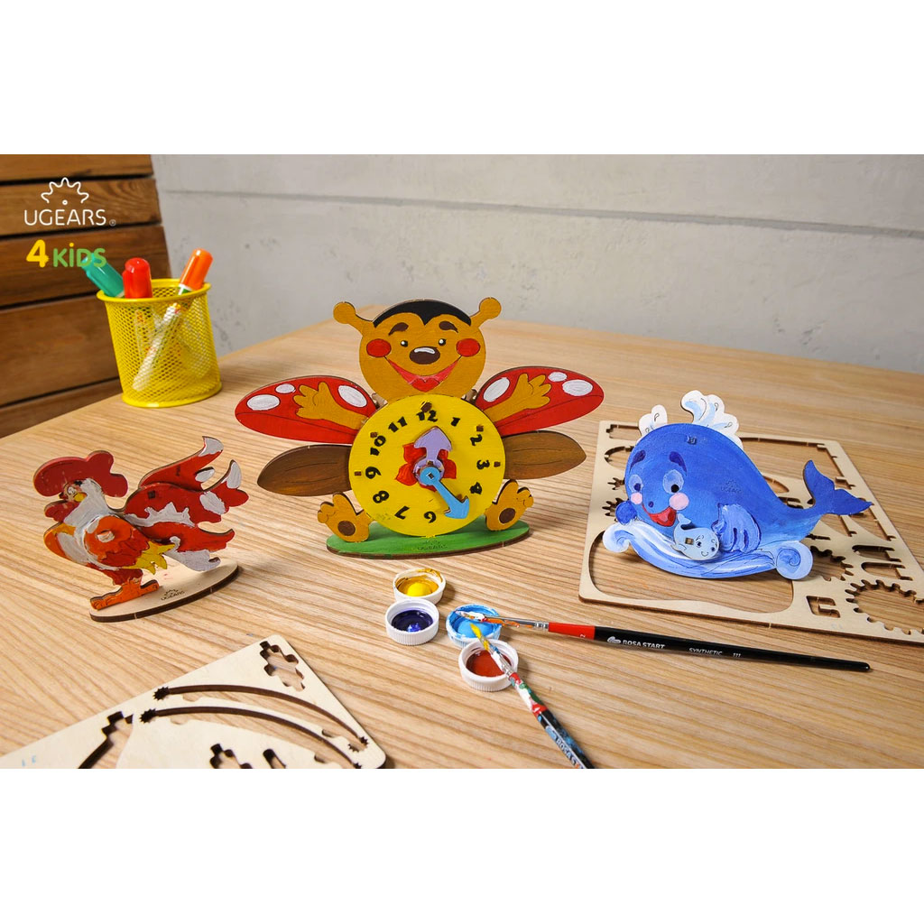 Orologio Da Colorare Per Bambini In Legno