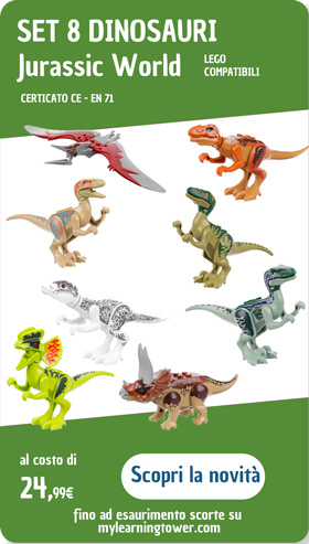 Set 8 Dinosauri Lego Compatibili Jurassic World Mylt