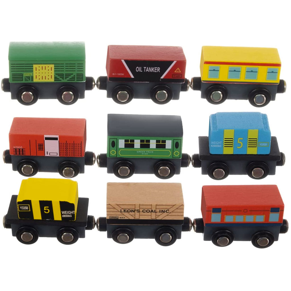 Trenini In Legno 12 Pezzi