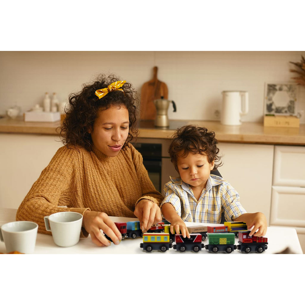 Trenini In Legno Giocattolo