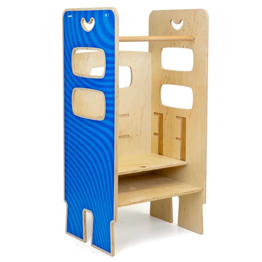 Torre Montessoriana Legno Blu