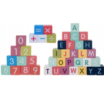 Costruzioni Di Legno Per Bambini Lettere E Numeri