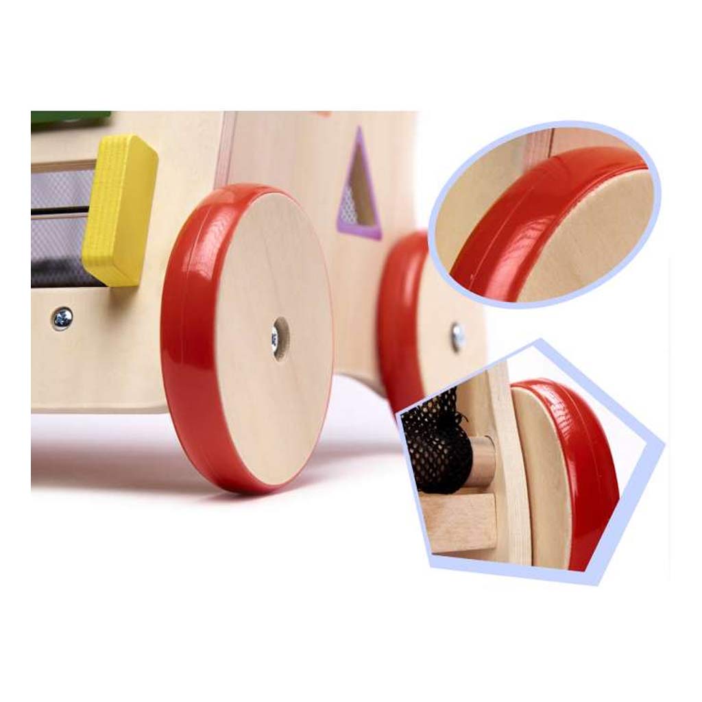 Carretto Primi Passi In Legno Colorato