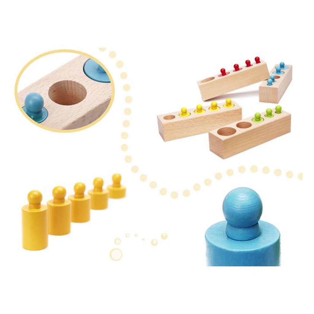 Incastri Solidi Montessoriani In Legno