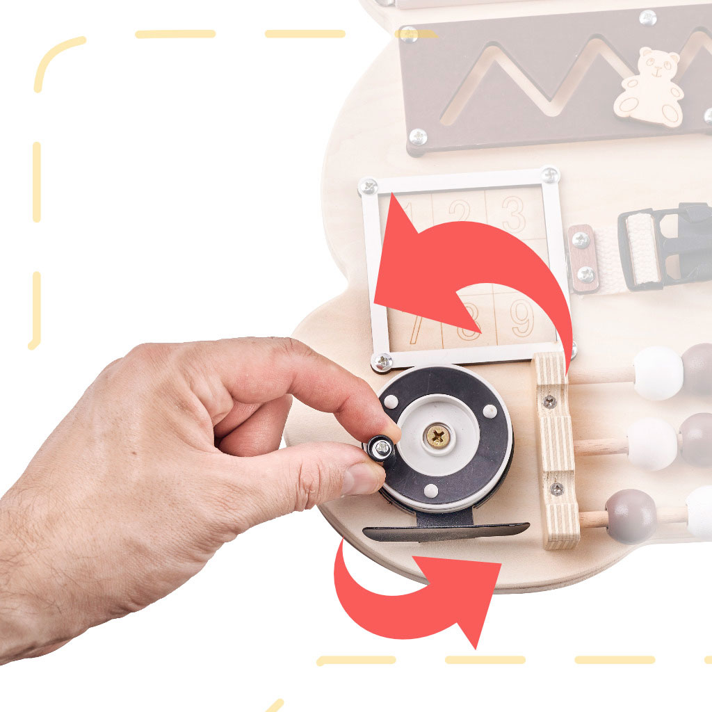 Pannello Sensoriale Montessori Legno