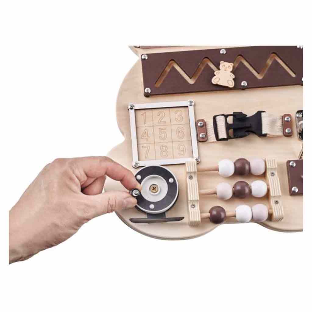 Pannello Sensoriale Orsetto Legno Lulilo