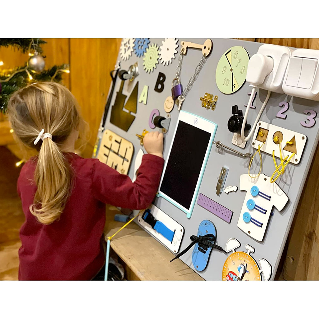 Pannello Sensoriale Tattile Montessoriano Bambina