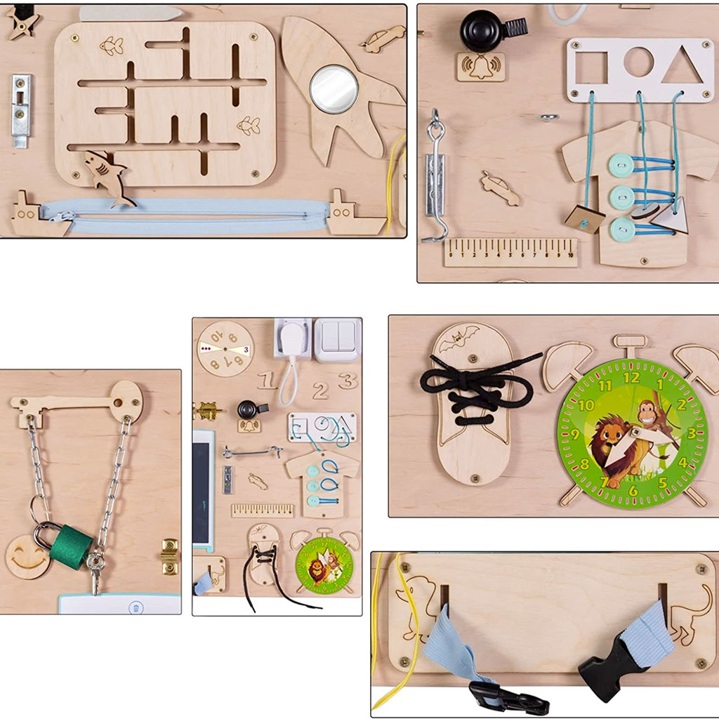 Pannello Sensoriale Tattile Montessoriano Dettagli