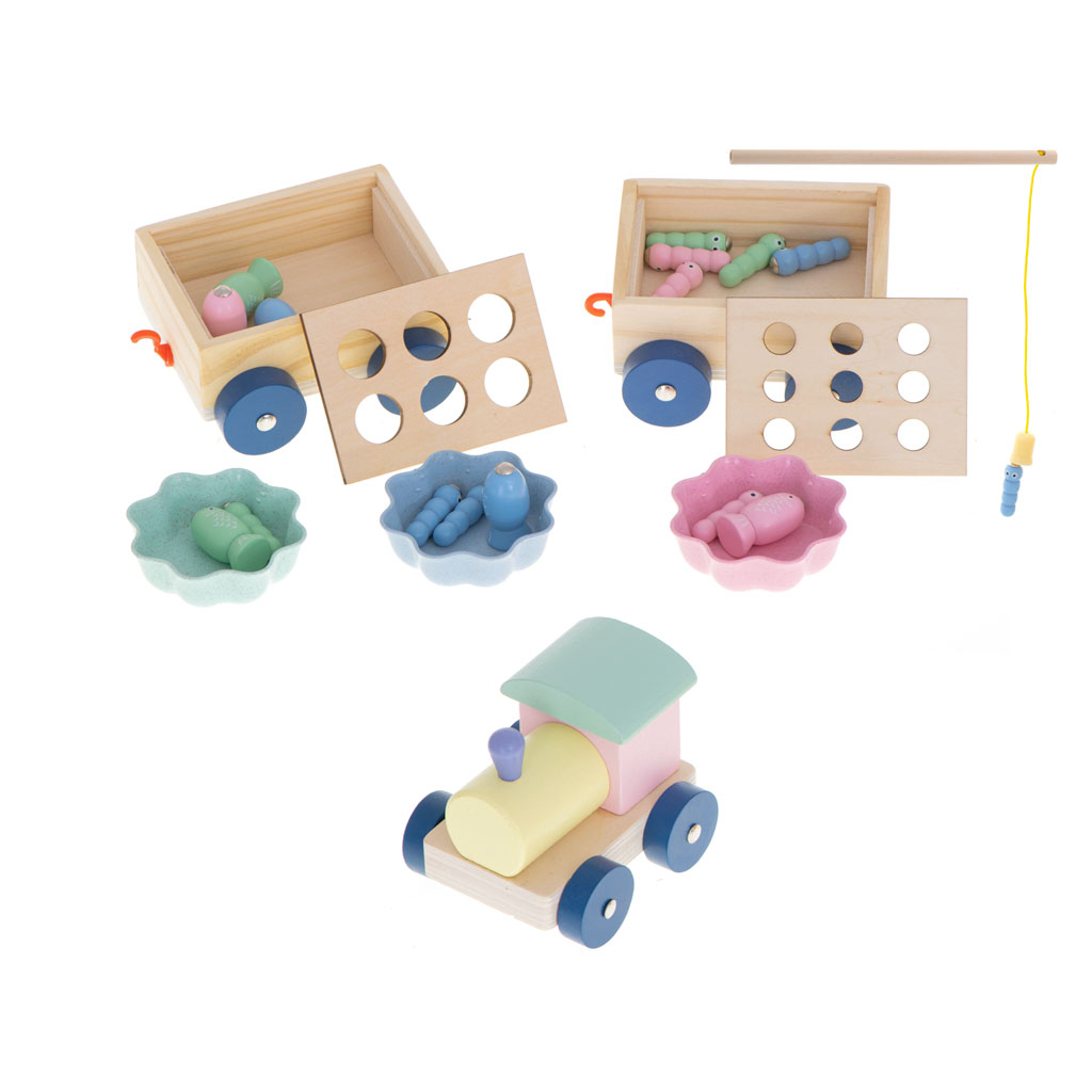 Trenino In Legno Colorato