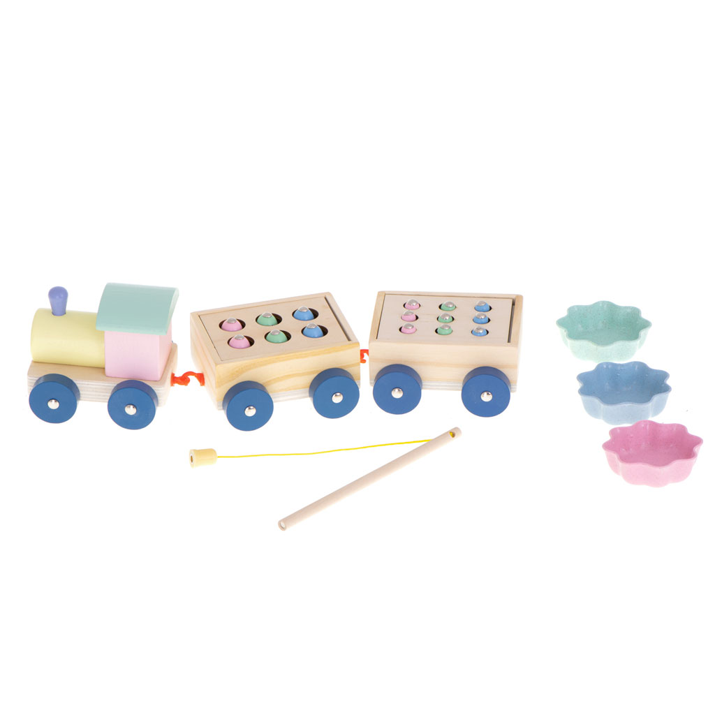 Trenino In Legno Gioco Pesca