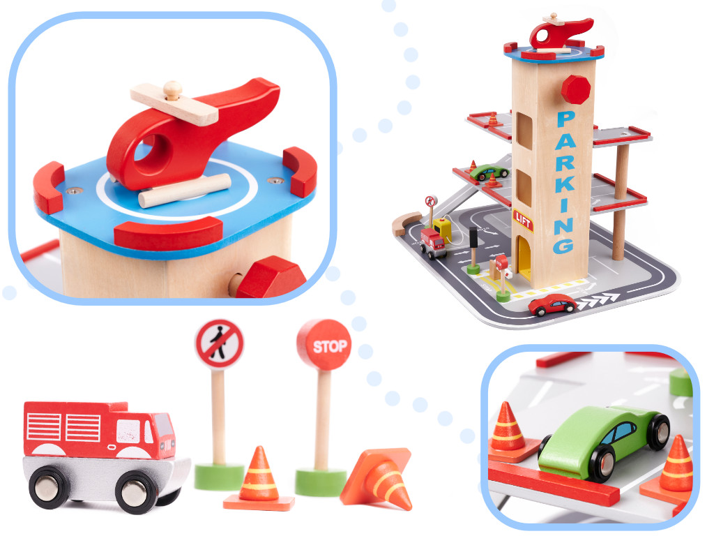 Kx5853 Lulilo Parking Drewniany Benino Piętrowy Garaż Miejski