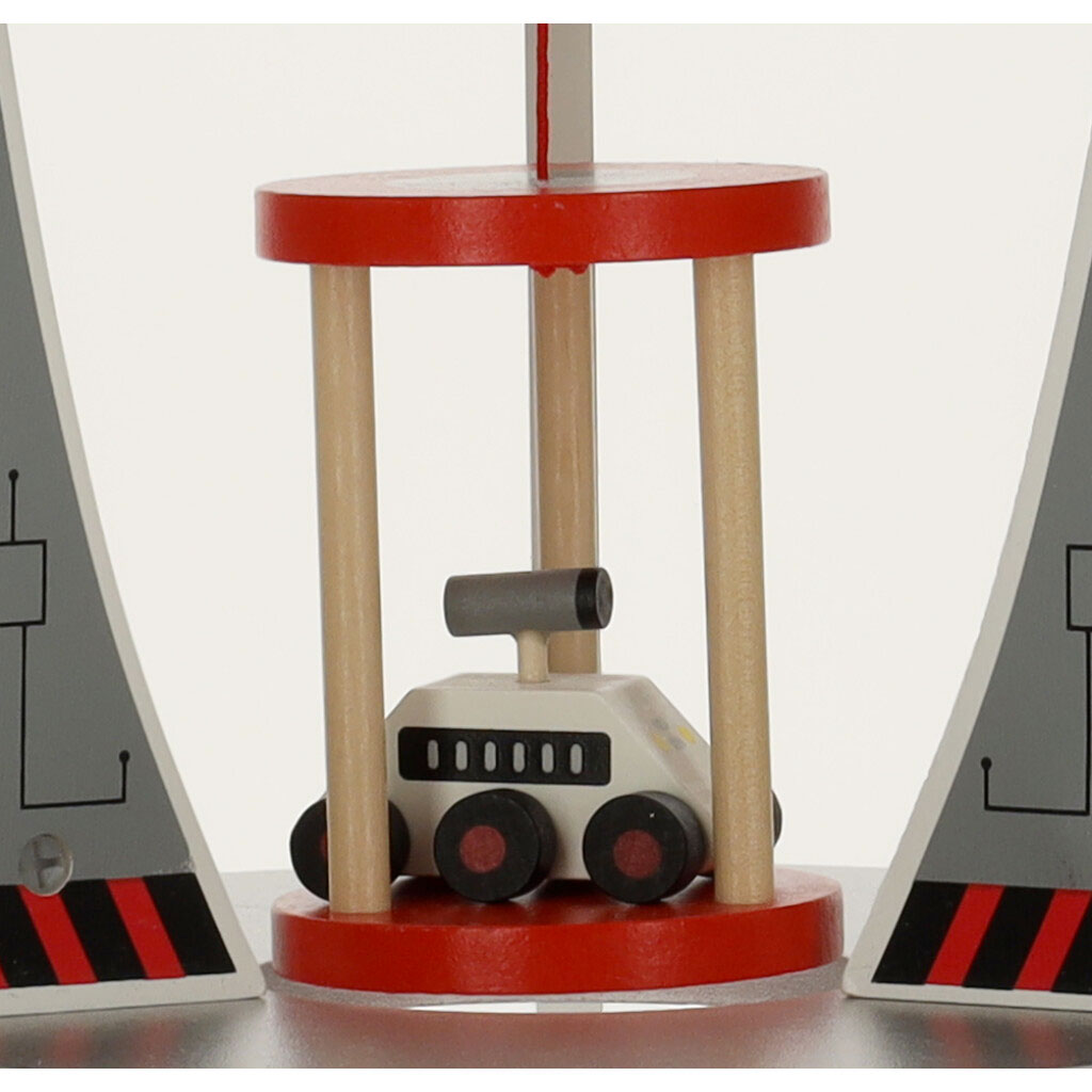 Razzo Spaziale Giocattolo Legno Bimbi