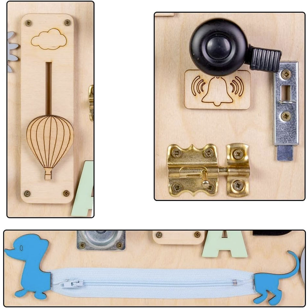Pannello Montessoriano Sensoriale Legno