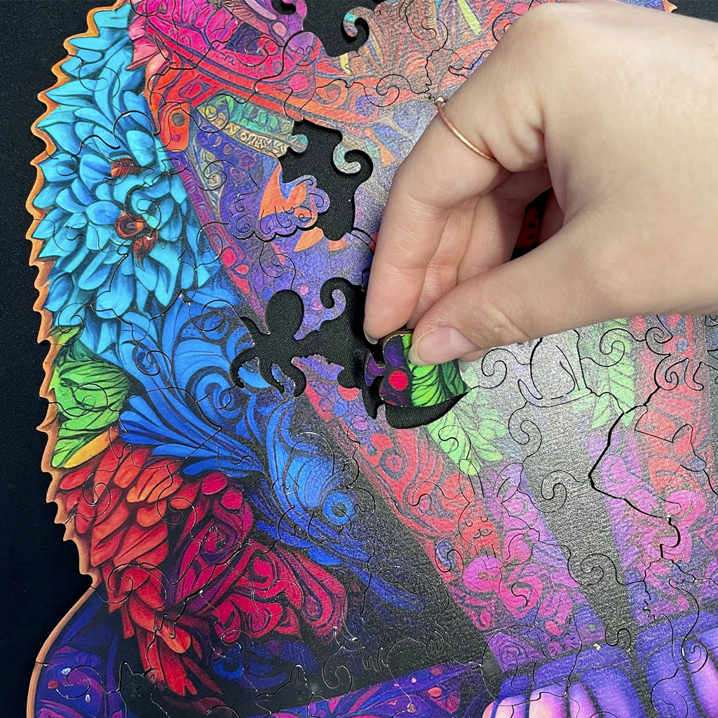 Puzzle Di Legno Animali Dettaglio