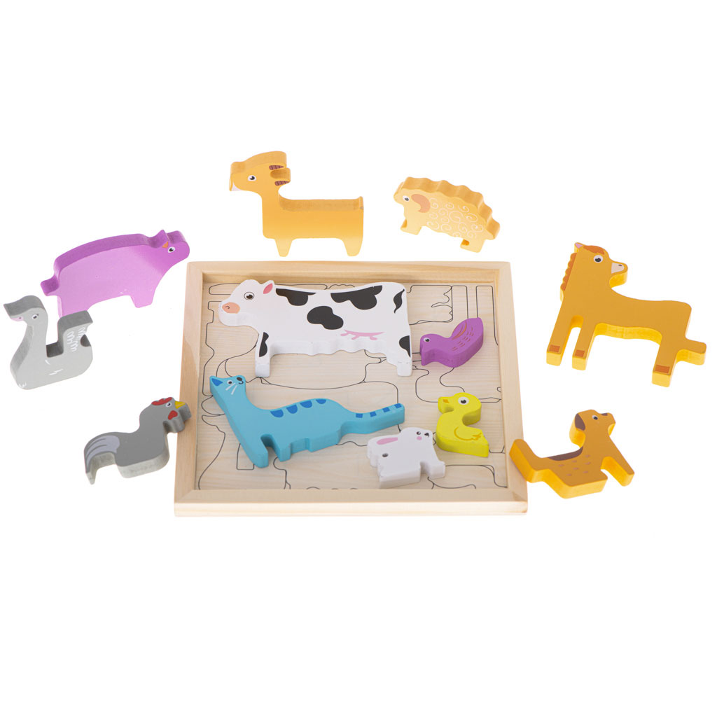 Animali In Legno Giocattolo Per Bambini