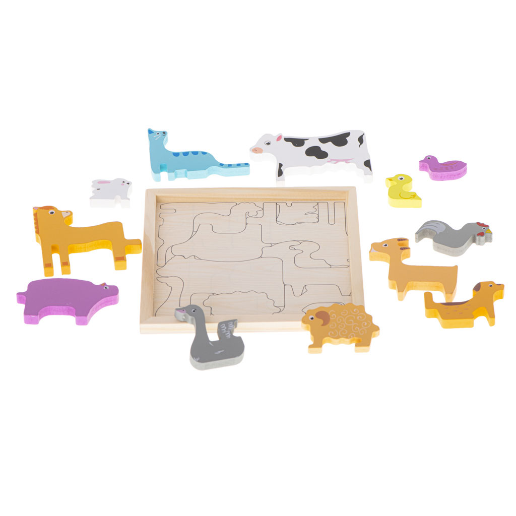 Animali In Legno Giocattolo