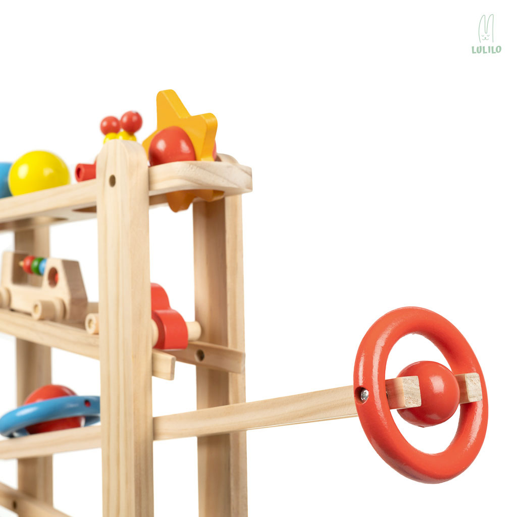 Pista Palline In Legno Dettaglio