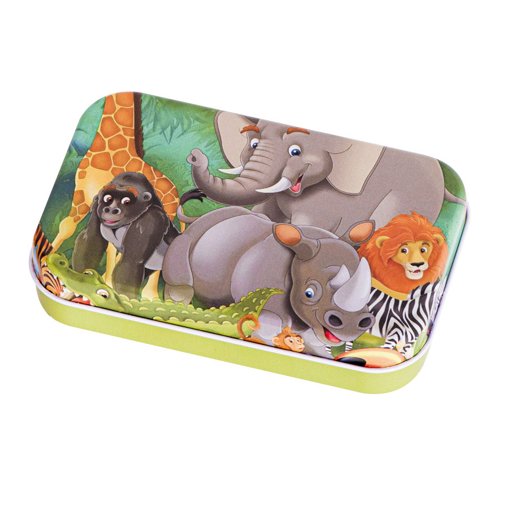 Puzzle Elefante Scatola Latta