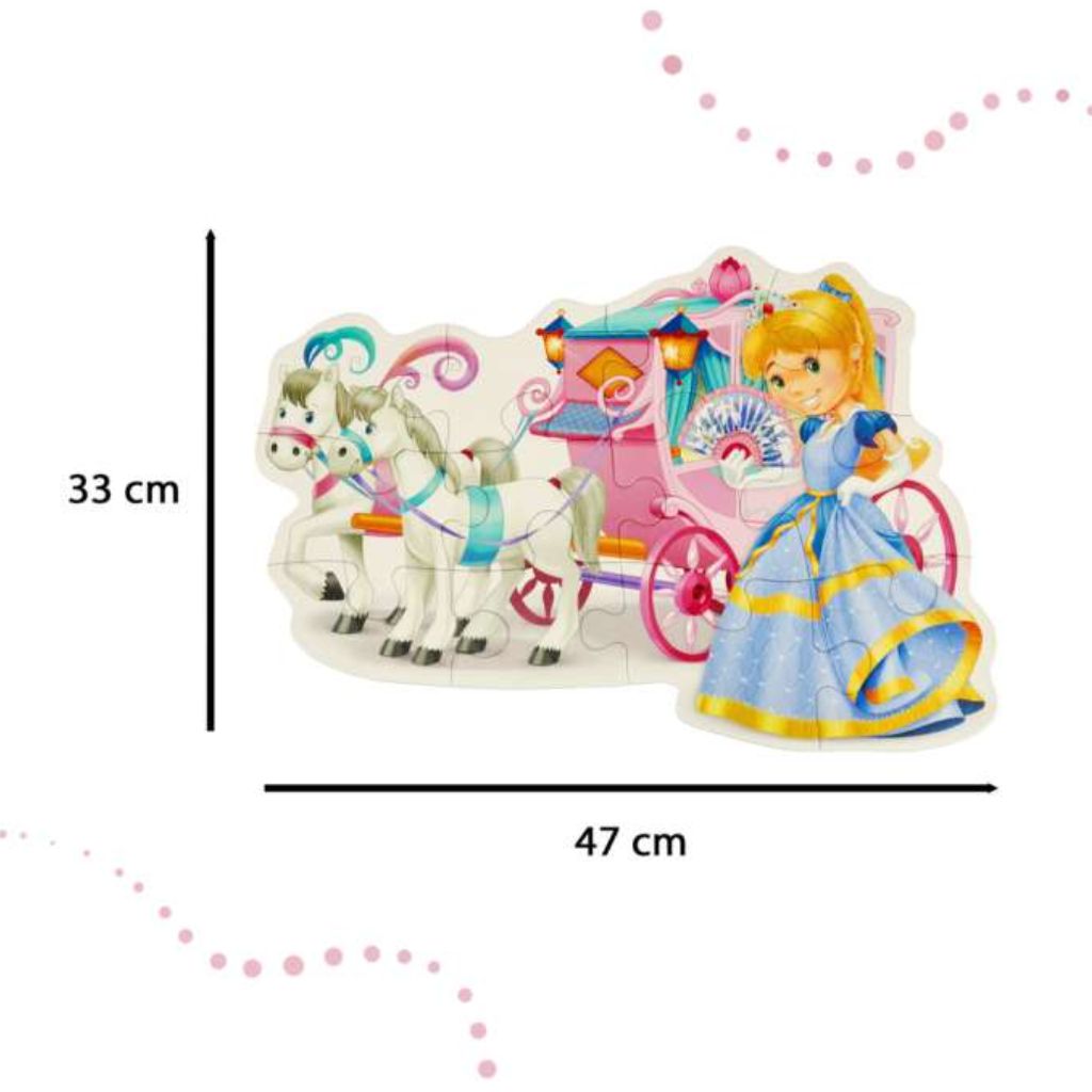 Puzzle Per Bambine 12 Pezzi Castorland Carrozza Della Principessa