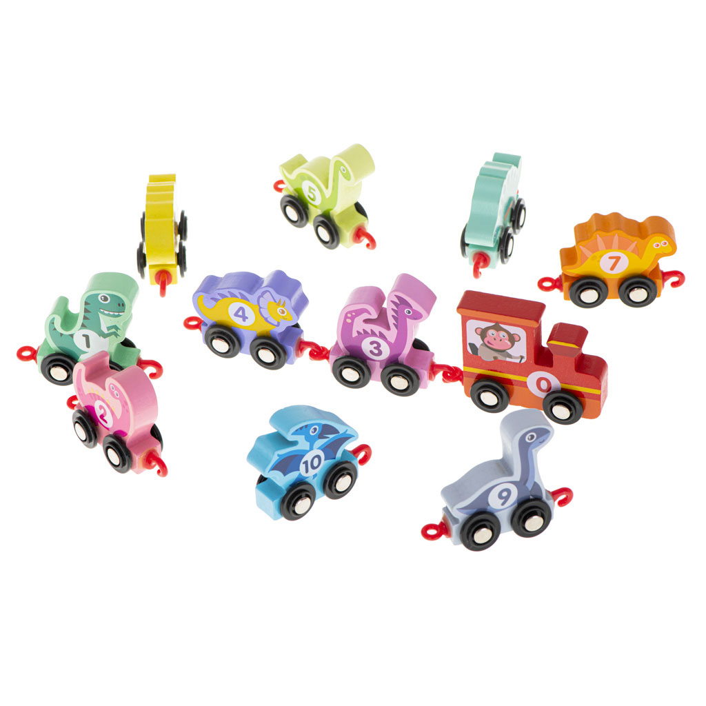 Treno Dinosauri In Legno