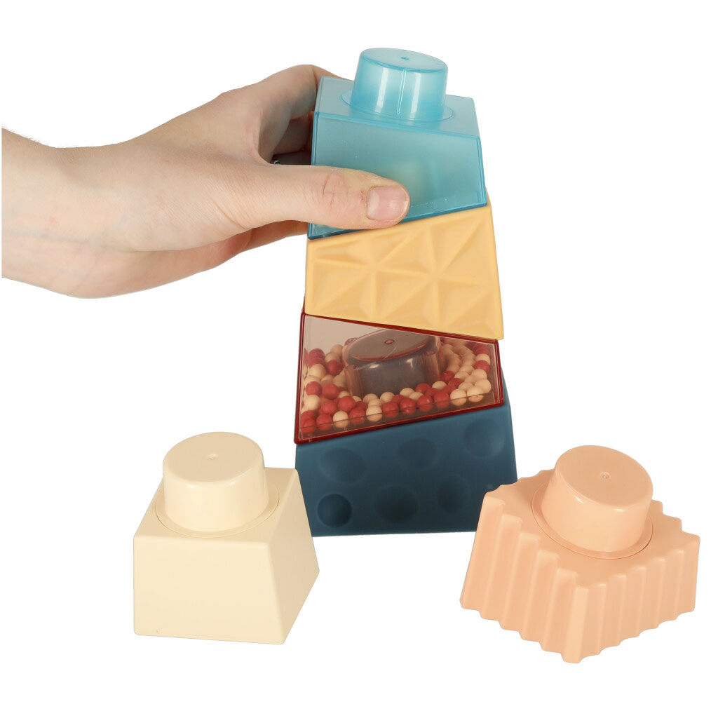 Gioco Torre Con Mattoncini Plastica