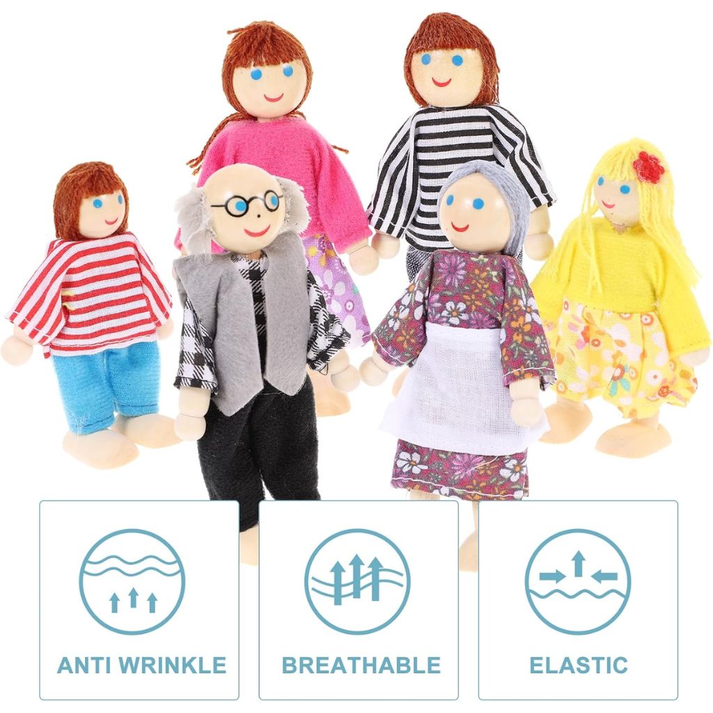 Bambole Di Legno Colorate