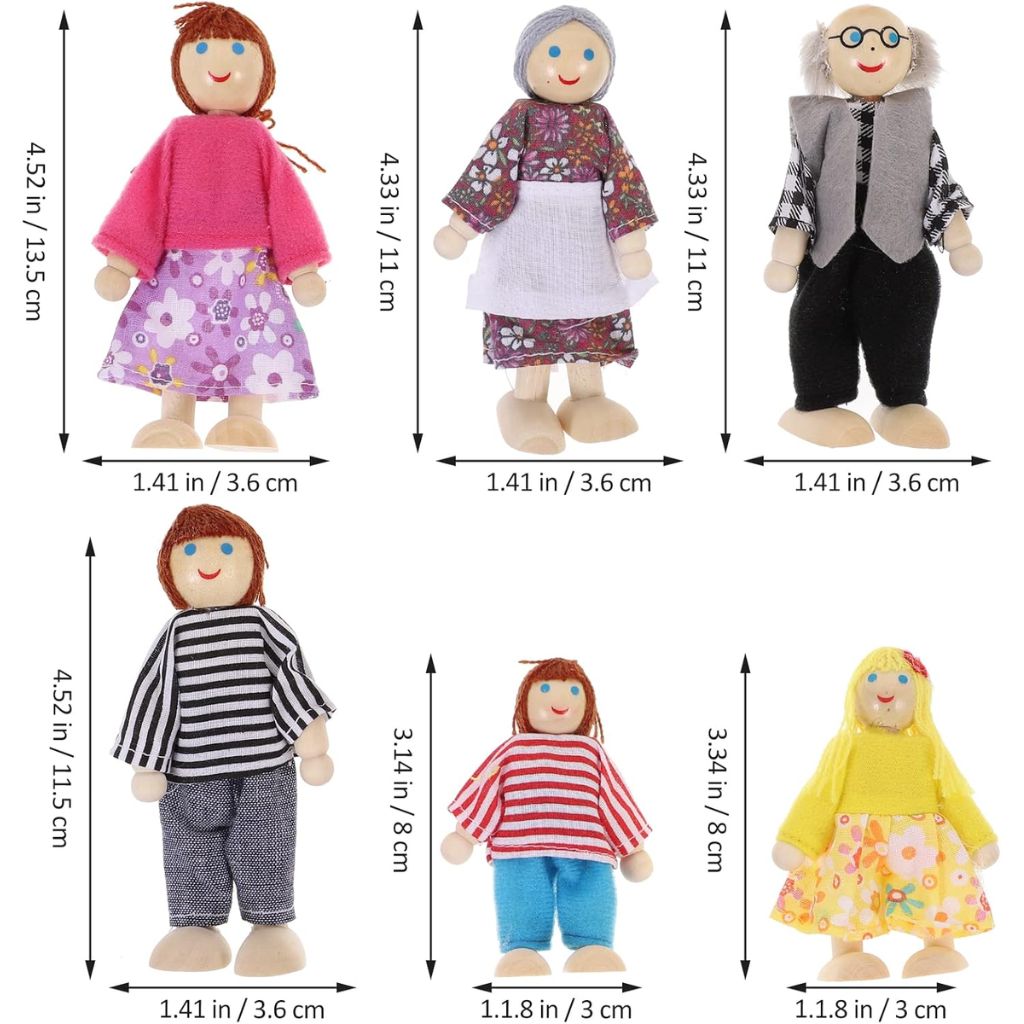 Bambole Di Legno Per Casa Bambole