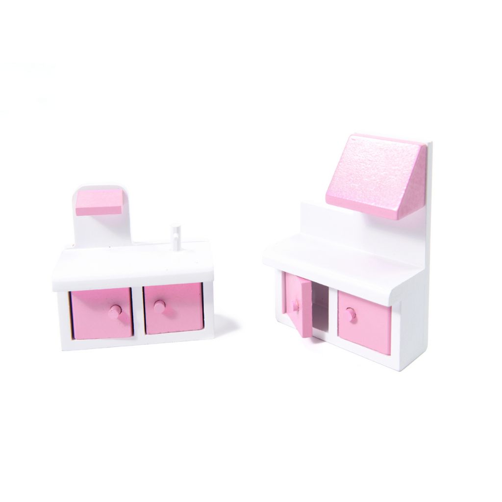 Casa Delle Bambole Con Mobili In Legno