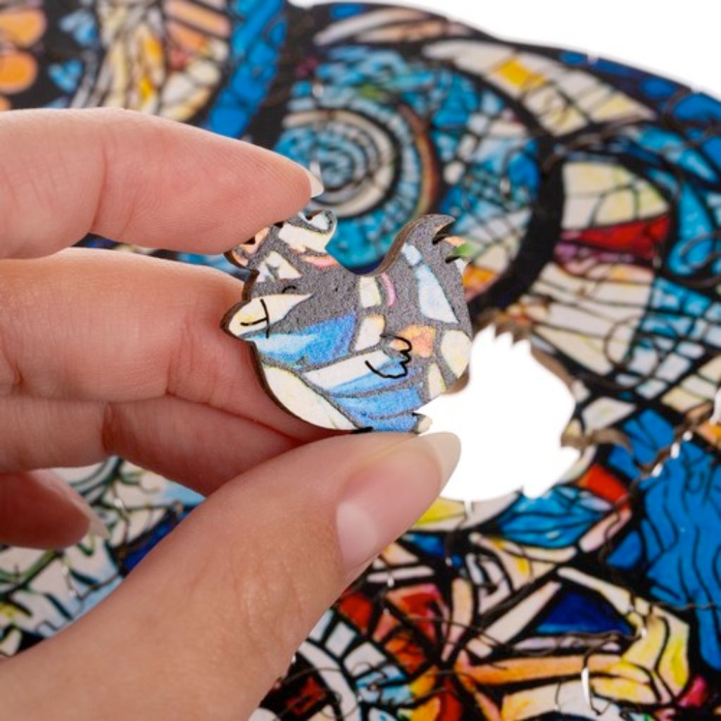 Puzzle Animali Legno Gufo Dettagli