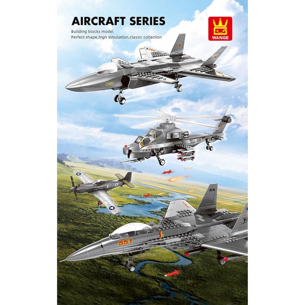 Elicottero Militare Compatibile Lego Wange